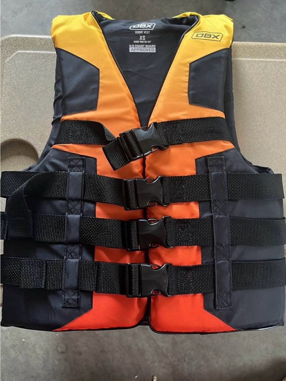 DBX Orange & Yellow Life Vest (XS)